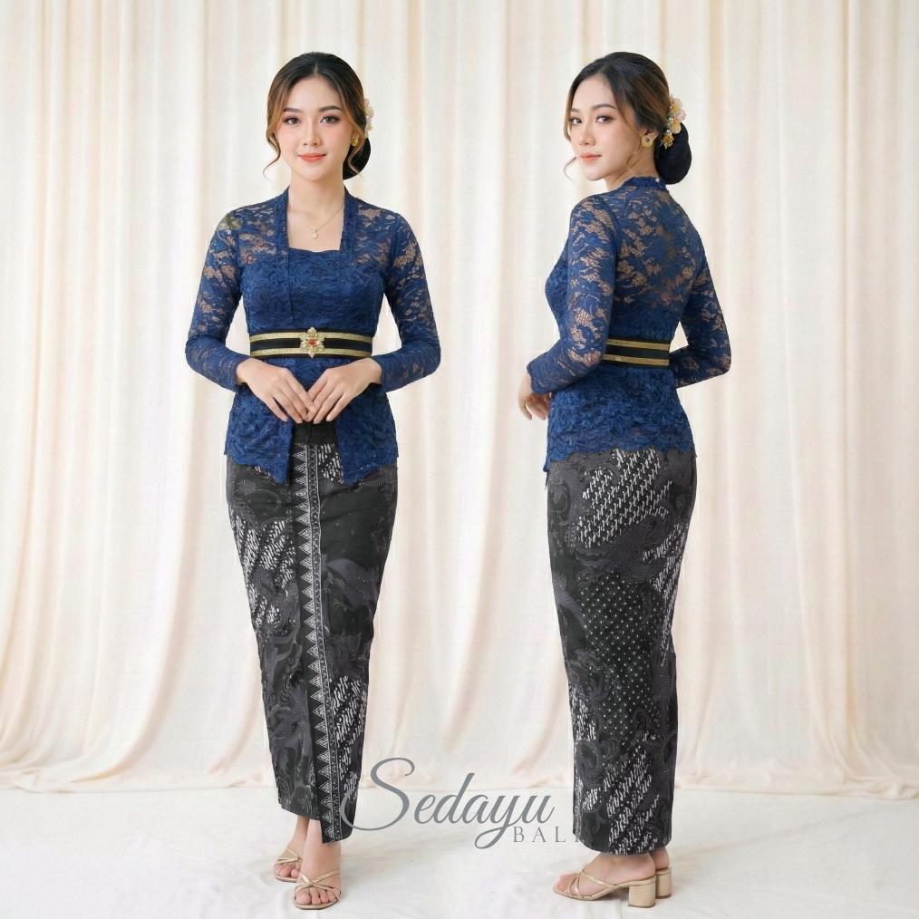 Flash Sale Full Color One Set Kebaya Sofia Panjang Set Obi Belt | Pakaian Adat Atasan Dan Bawahan Wa