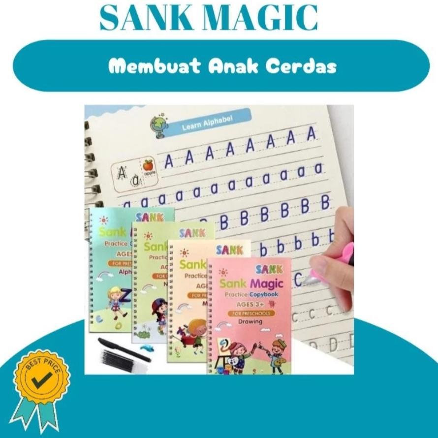 hot (promo) cod paket exclusive mainan edukasi belajar anak cerdas paket lengkap toy sank magicbook 