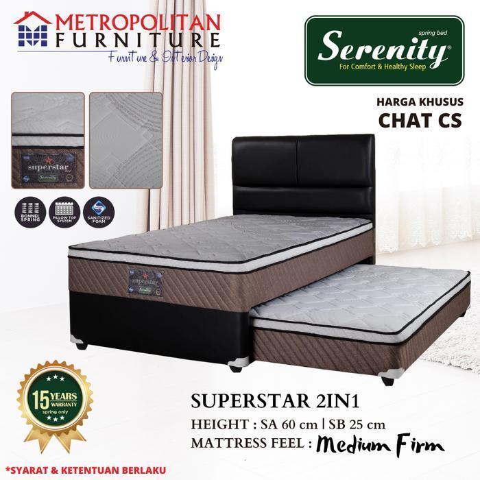Kasur Springbed Elite Serenity Superstar Spring bed 2in1 sorong