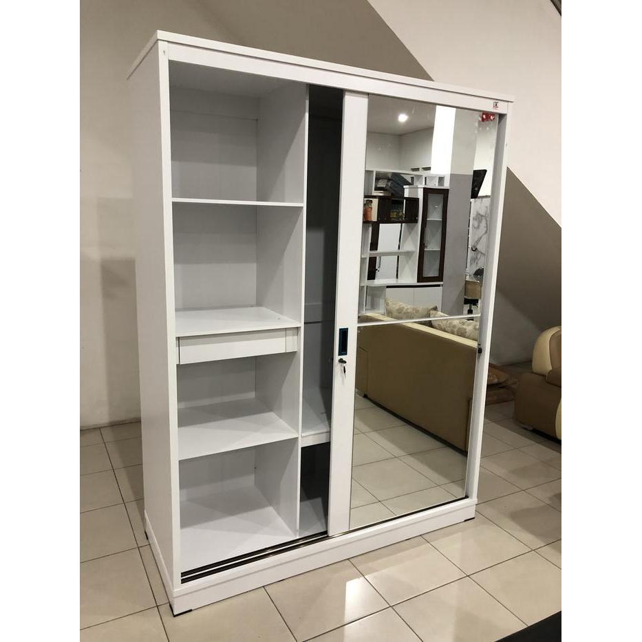 Lemari Pakaian Olimpic WSD Palazio Pintu Geser Ukuran 150 x 60 x 200 Furniture