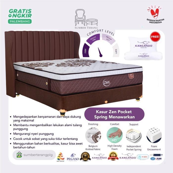 Kasur Kangaroo Springbed Pocket Spring Murah Matras Kangaroo Zen