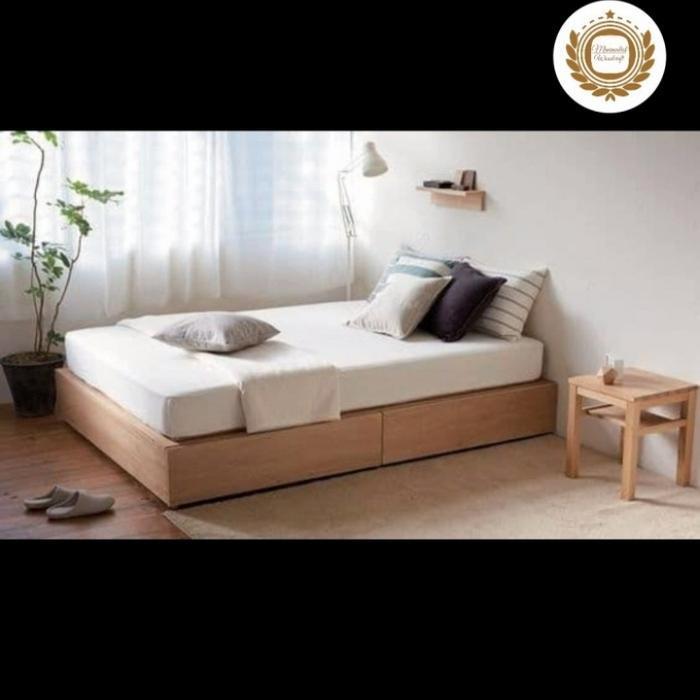 custom order kak Heri , dipan laci 120x200. natural kayu