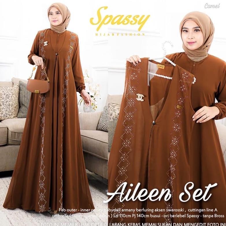 Termurah [Ada Jumbo] Aileen Set / Ailen Dres / Aileen Dress / Aileen Gamis