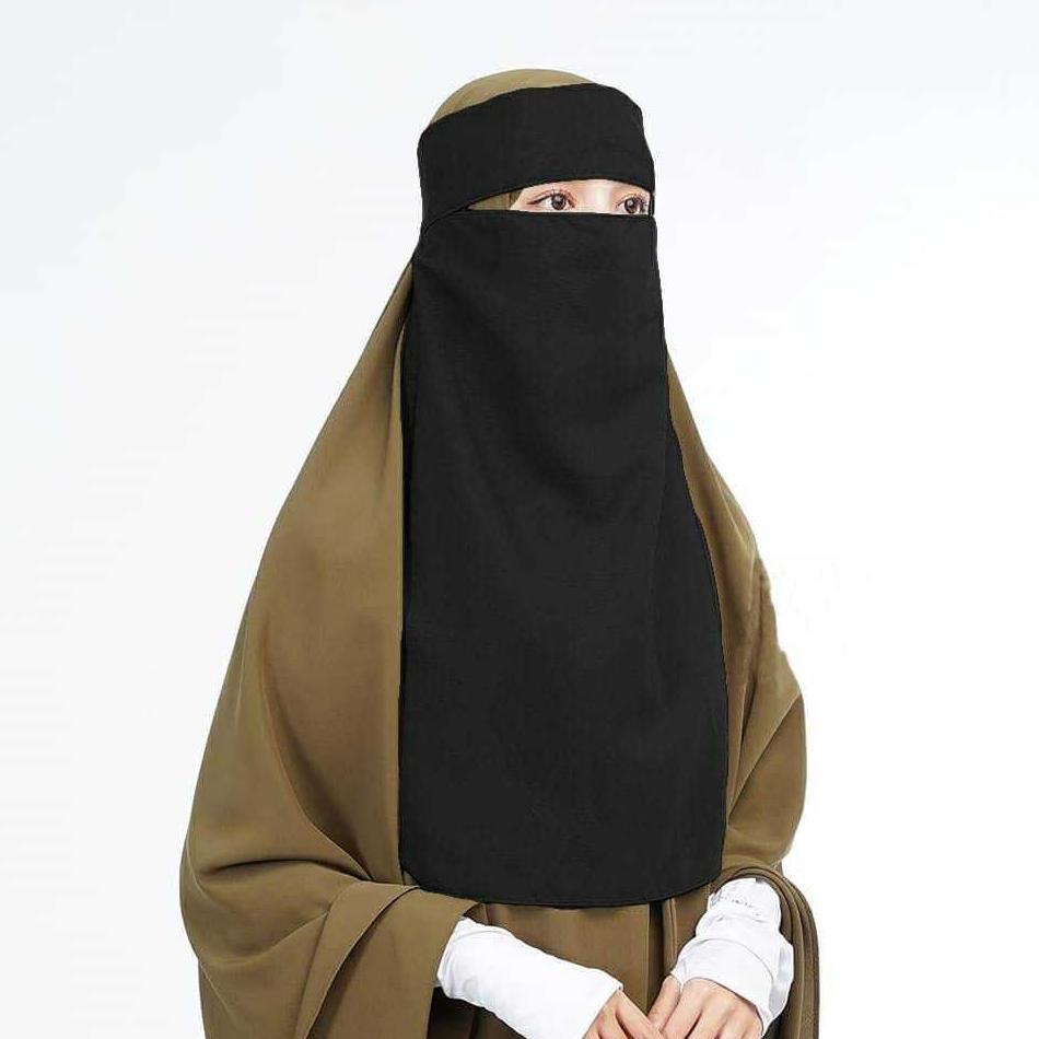 Recommended Khimar Jumbo Syar'I Jetblack Mta Syar'I Jumbo Oryginal List Pita Warna/Polos Super Canti