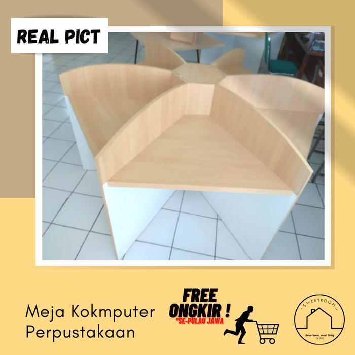 Meja Komputer Perpustakaan - Meja Baca Perpustakaan - Meja Diskusi