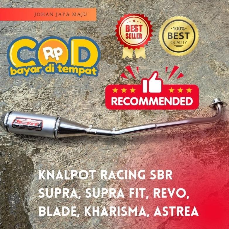 Tahan Lama Knalpot Racing Sbr Supra Buat Motor Supra, Supra Fit, Revo, Blade, Kharisma, Astrea, Knal