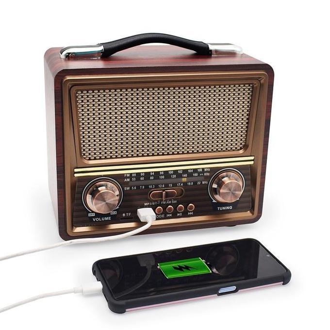Radio Portable Charge FM/AM/SW Speaker Bluetooth Radio TF/USB
