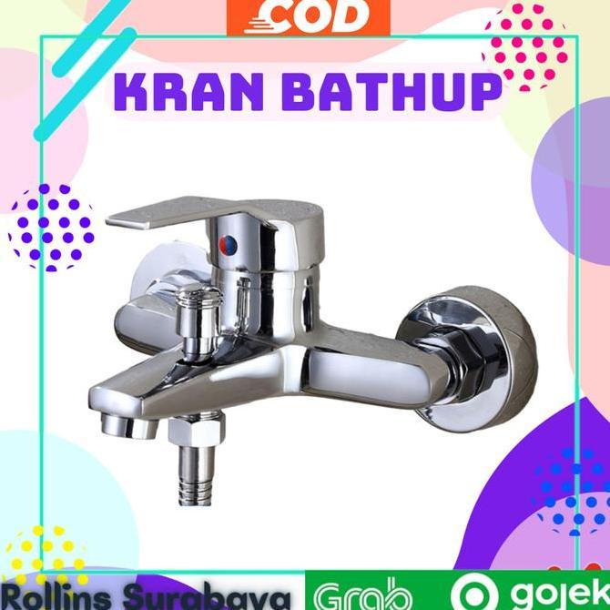 Kran Mixer Kran Panas Dingin Kran Bathub Cabang 2 Stainless