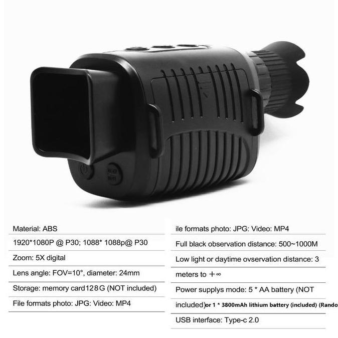 Outdoor Night Vision Device Infrared Optical Night Vision Monocular