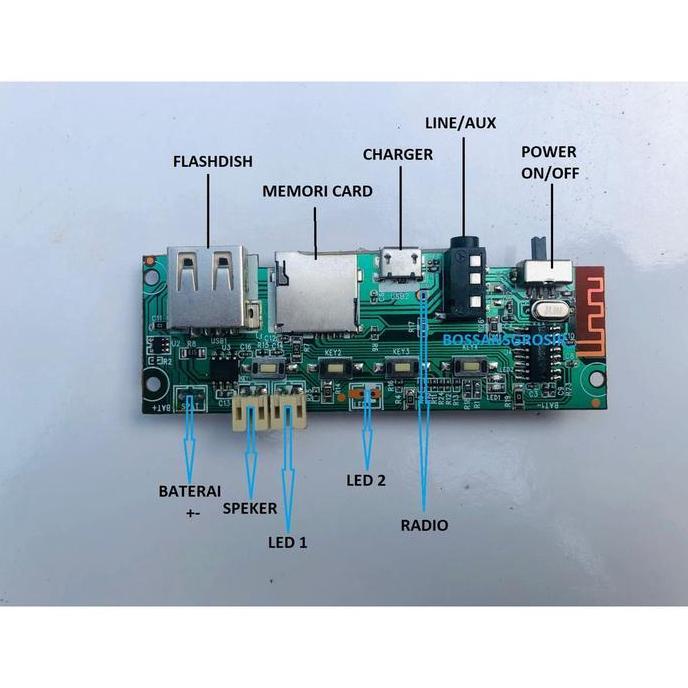 DIY KIT MODUL MP3 BLUETOOTH / SET MODULE MP3 BLUETOOTH