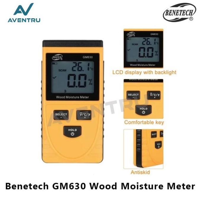 Induction Wood Moisture Meter Benetech GM630 Induksi MC Tester Kayu