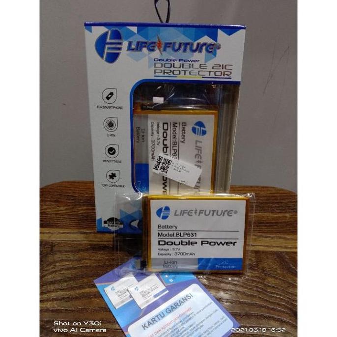 BATRE DOUBLE POWER OPPO F3 /F5 BLP631 LIFE FUTURE