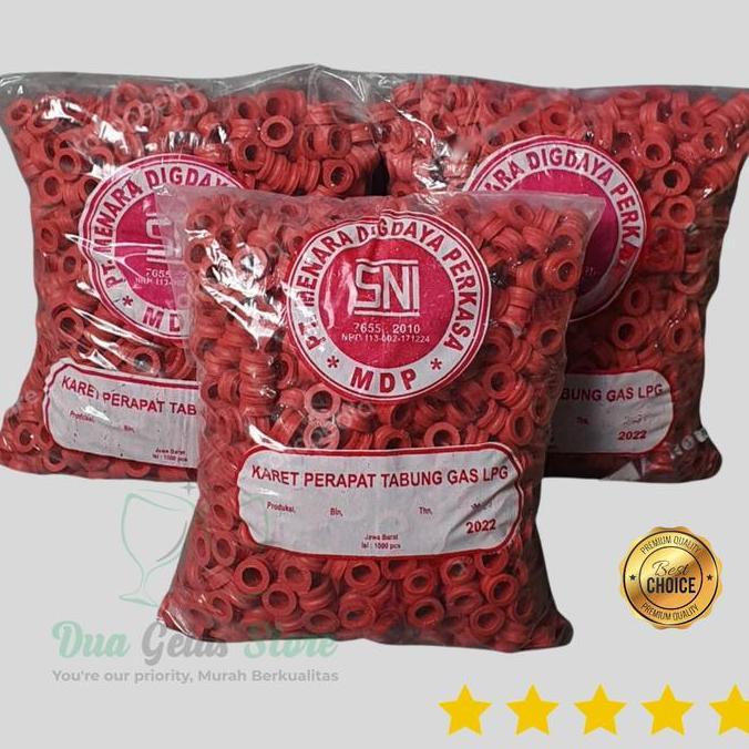 Karet Seal Gas Elpiji SNI Tebal Lentur 100% Karet Asli Untuk Tabung Gas 3kg 5.5kg 12kg Isi Kemasan S