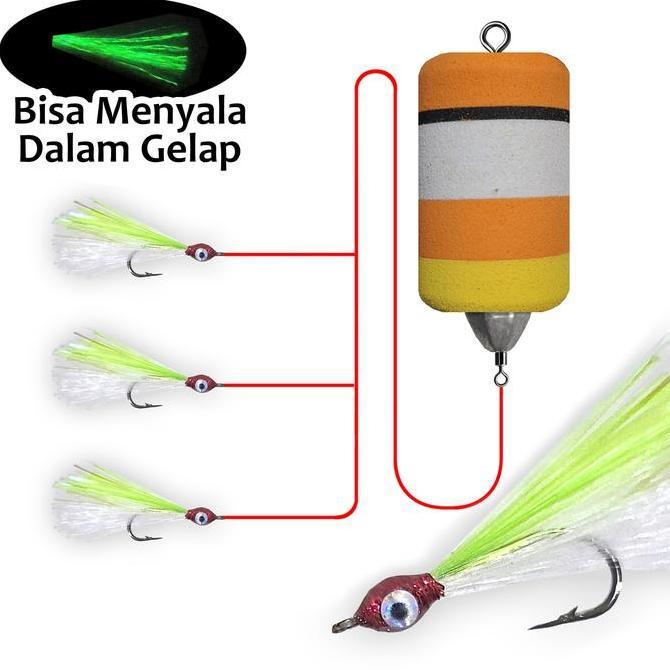 Pelampung Sabiki Umpan Memancing Ikan Baby GT Casting Talang Pancing Mahi Baramundi Marlin Viral