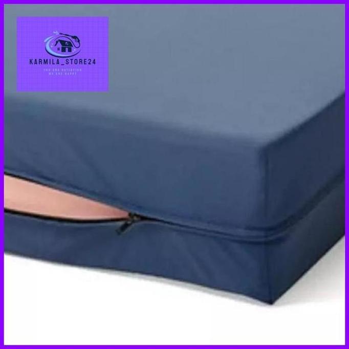 Sprei Sarung Busa Resleting Polos Ukuran Single