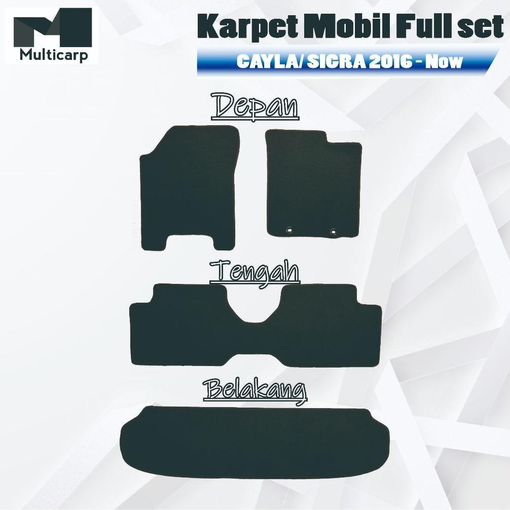 Flash Sale Karpet Mobil Calya/Sigra Satu Set Karpet Alas Mobil Calya/Sigra Premium