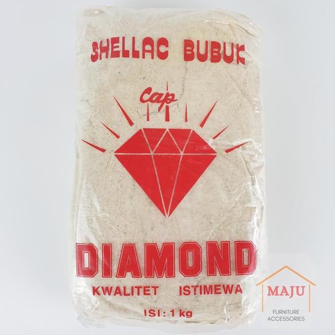 Shellac Bubuk Cap Diamond (Serlak / Sirlak / Shelak / Sherlak / Shellak) 1000 gram (1 kg) Campuran S