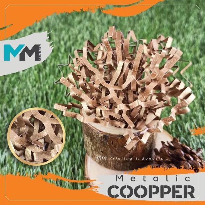 [Premium]Kertas cacah/kertas serut/Shredded paper/Gift box filler-Gold