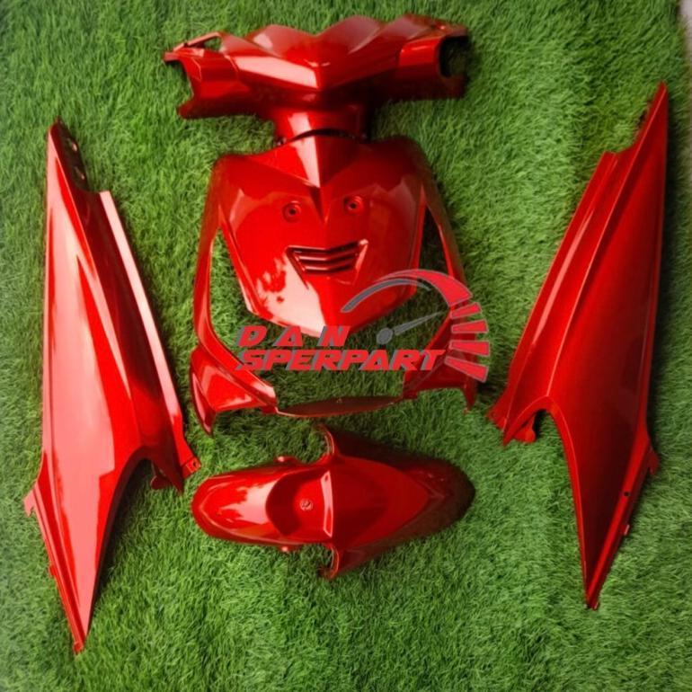 Grosir Full Body Halus Beat Karbu Merah / Full Cover Body Set Beat Lama Karbu Merah 2010 2011 2012 L