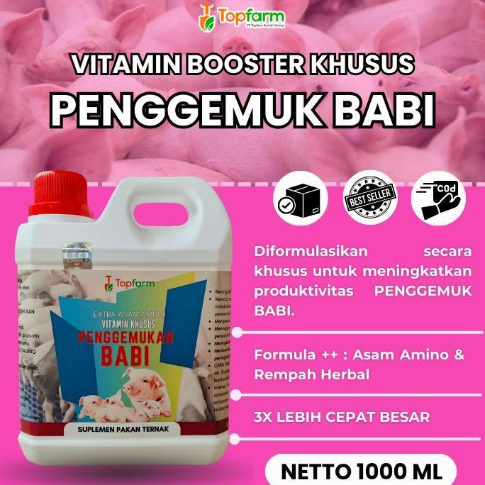 Vitamin Babi Penggemukan / Vitamin Peningkat Nafsu Makan Babi / Vitamin Babi Cepat Besar / Obat Vita
