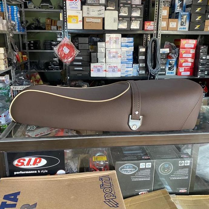 GRADIMOU jok vespa new px NPX SOFT Coklat cokelat anniversary70 th original