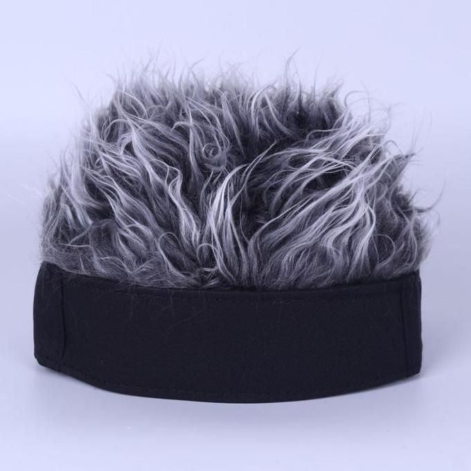 BRAVECOU Wik Rambut Pria Eropa Topi Retro Gaul Golf Wig Rambut Korea Pendek Gaya Retro Hip-Hop Akses