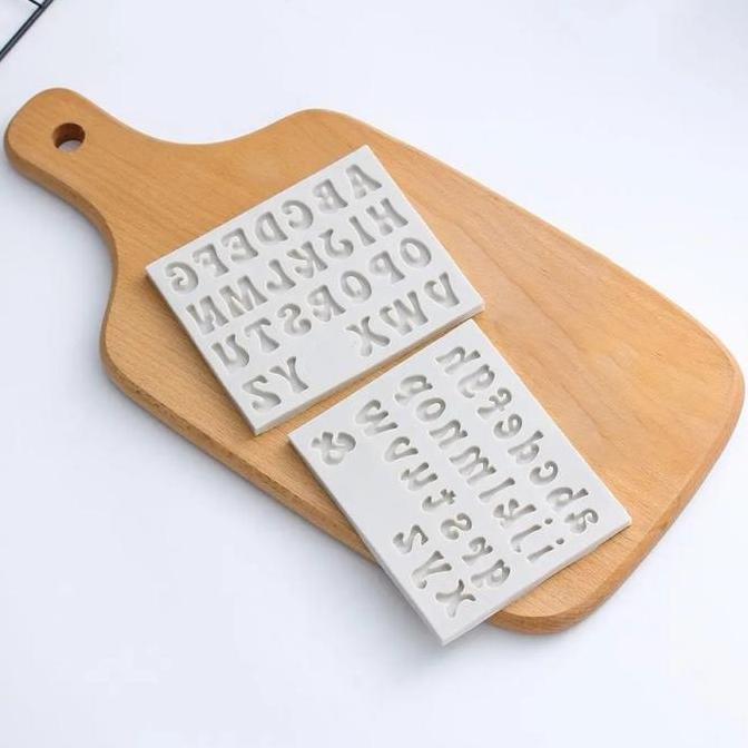 BRAVECOU Cetakan Nama Fondant Huruf Cetakan Coklat Huruf Kecil Cetakan Coklat Huruf Kecil