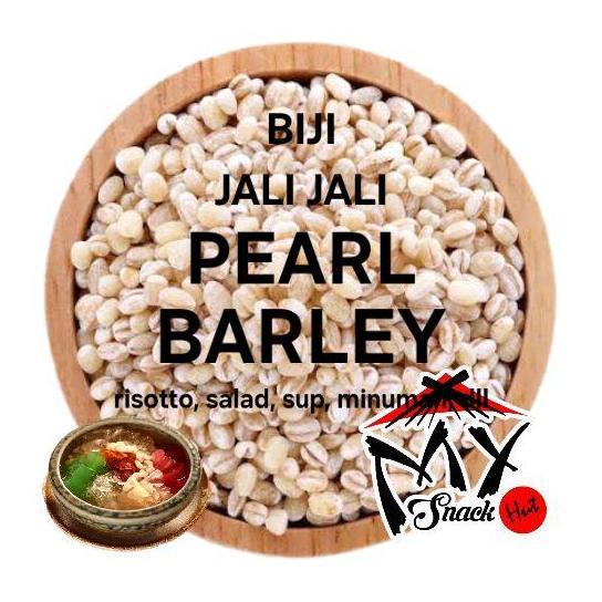 PEARL BARLEY 1KG ORGANIC BIJI JALI JALI KUPAS HANJELI JELAI TALBINAH HULLED SUP SALAD ES CAMPUR