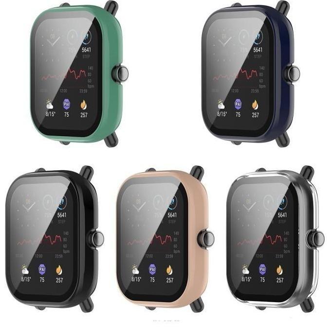 Hard Case PC Bumper 2in1 w/ Tempered Glass for Amazfit GTS2 GTS 2 MINI
