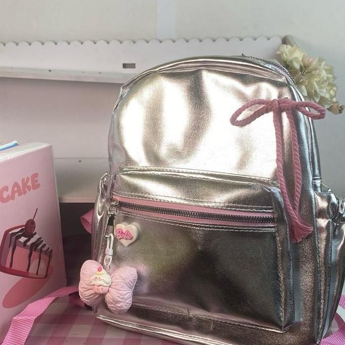 Tas Ransel Wanita Hologram /Tas Gemblok Mini/Ransel Sekolah Anak LJ