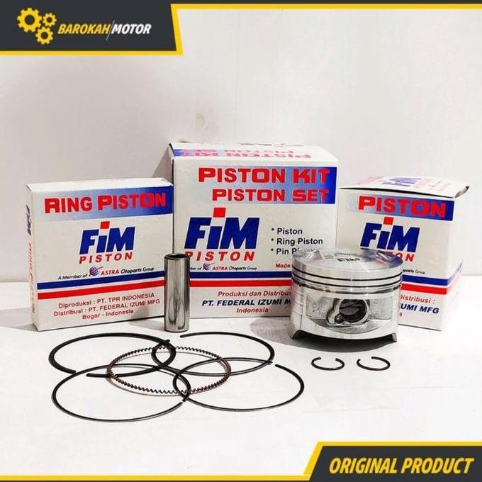 PISTON KIT SEHER SET KAZE ukuran diamter 53 53.5 54 54.5 55 56 PIN 13