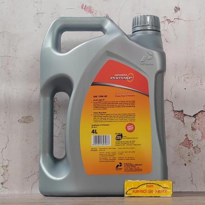 OLI PRIMA XP 10W-40 4L PERTAMINA - OLI MESIN BENSIN PRIMA XP PERTAMINA