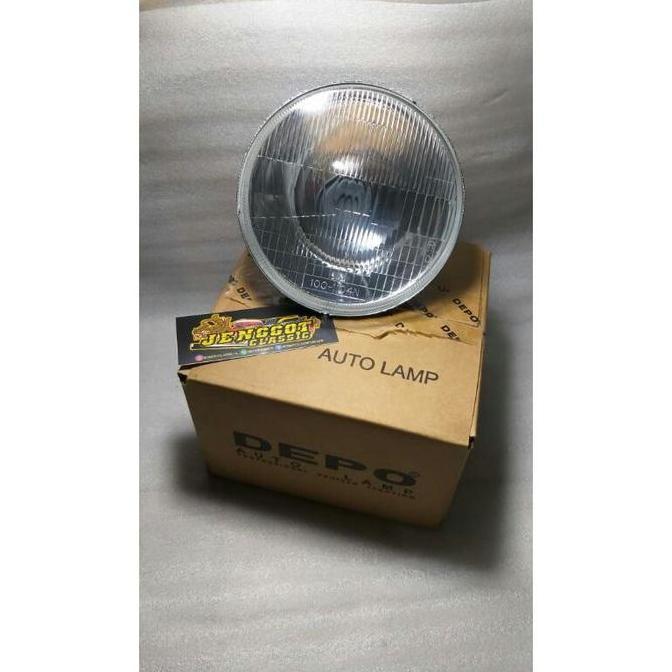 Reflektor lampu depan DEPO H4 taiwan 5inch