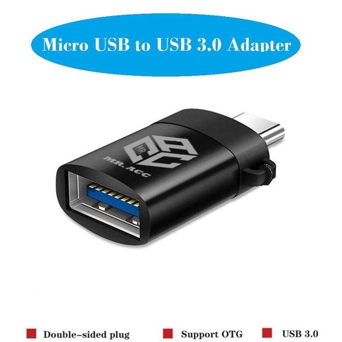 MR.ACC OTG Micro USB To USB 3.0 Adapter Converter Android Bahan Alloy