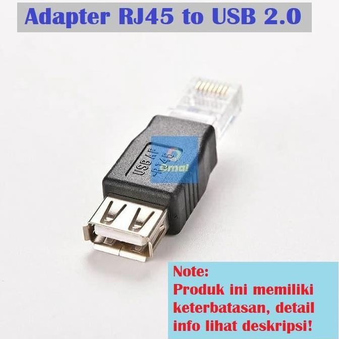 Converter RJ45 LAN to USB Female USB Adapter Connector Extension