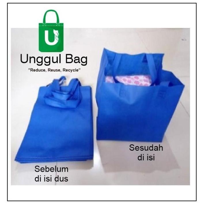 22x22x26 Tas spunbond nasi kotak / goodie bag box nasi