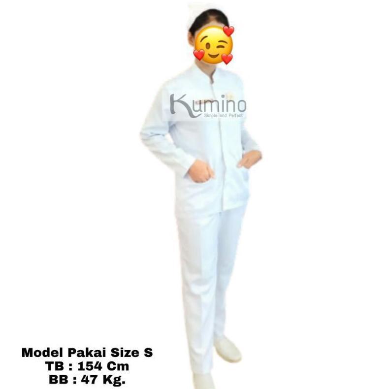 Bagus Baju Perawat Wanita Putih Seragam Perawat Wanita Lengan Panjang Seragam Bidan Seragam Perawat 