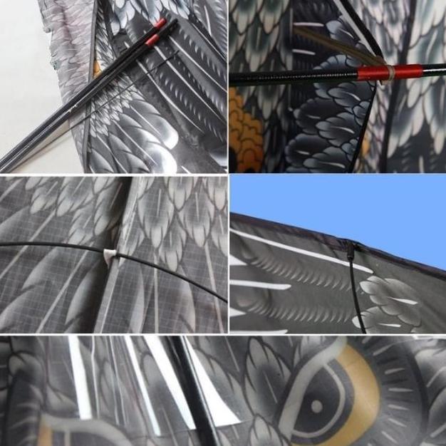 Layangan elang parasut JUMBO + layangan lipat