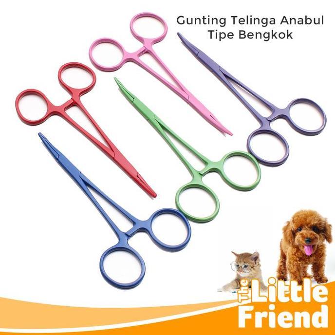 Gunting Pembersih Pencabut Bulu Telinga Anjing Kucing Bahan Stainless