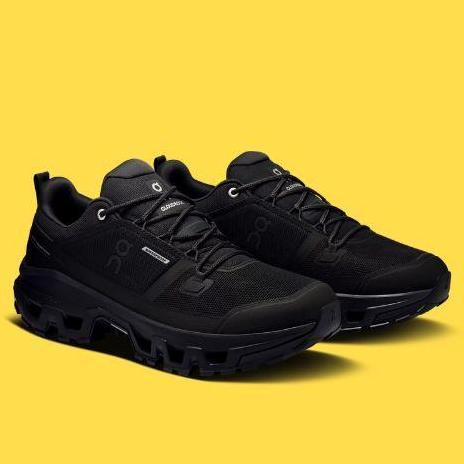 Sepatu Hiking Shoes On Cloud Rock Mid Low Waterproof Black Eclipse Shoes Pendaki Aerostreet Outdoor 