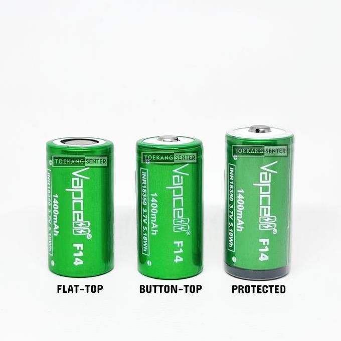 Enju- Baterai 18350 F14 1400Mah High Capacity Battery Senter Led Mini Vpcell