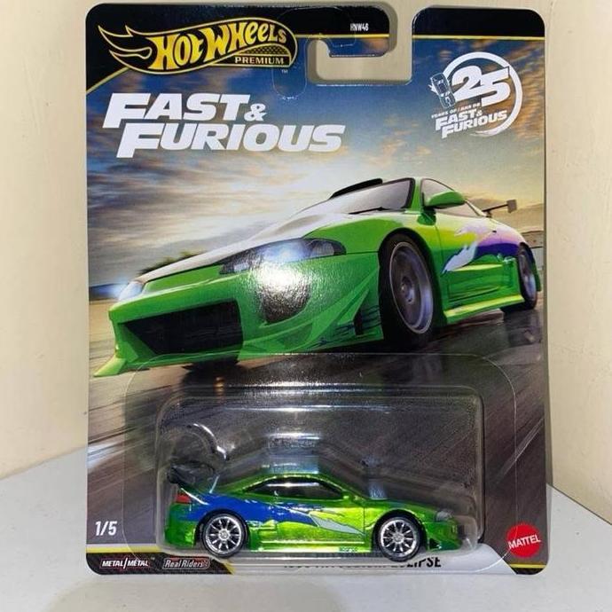 BARU Hot Wheels Fast & Furious 2025 Mitsubitshi Eclipse Premium - Toyota Supra (Orange) - Toyota Sup