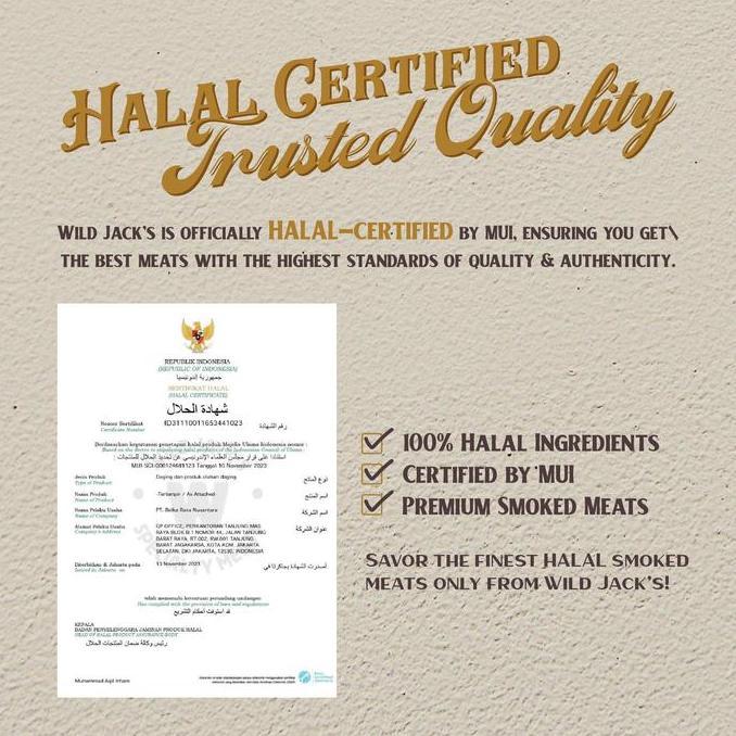 Enyama- Beef Bacon Chunk / Bacon Chunk / Smoked Beef Bacon Chunk / Wild Jack'S