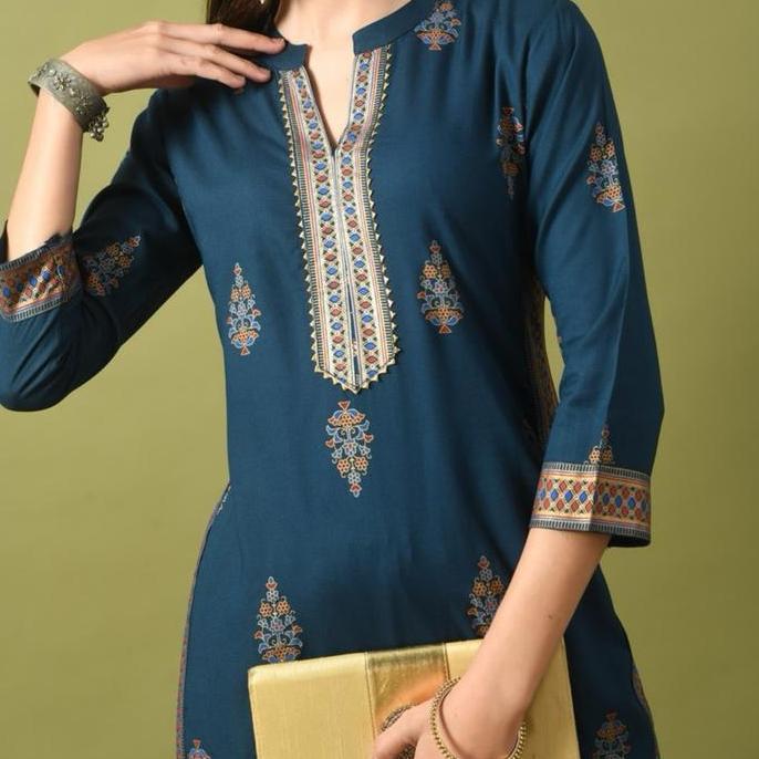 Laqueens NEW ARRIVAL aansh kurta India original kurti atasan motif print remaja wanita dewasa cewek 