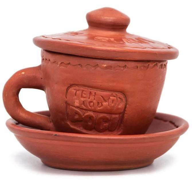 Poci Set Tanah Liat Tipe Borobudur - Perangkat Minum Teh *Kurir KH