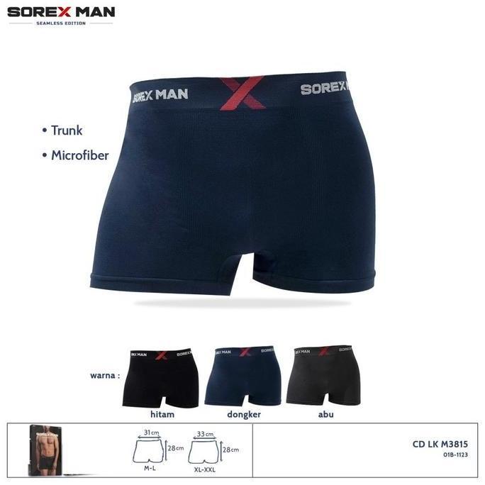 Veshje- Sorex Man Celana Dalam Boxer 3802 3804 Seamless Edition Sorex Sport