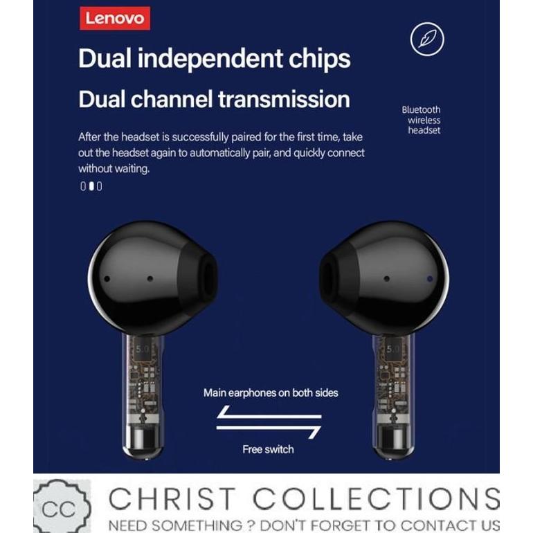 LENOVO TRUE WIRELESS BLUETOOTH EARPHONE MINI EARBUDS TWS LP12 WITH ENC
