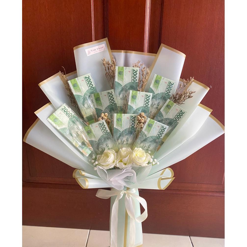 [READY INSTANT] Buket Kosongan Termurah Money Bouquet (Jasanya Saja)