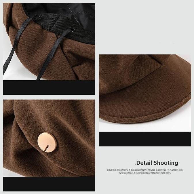 Kunura- Madley Hat Girl Premium Topi Wanita Model Baret Bucket Gaya Korea
