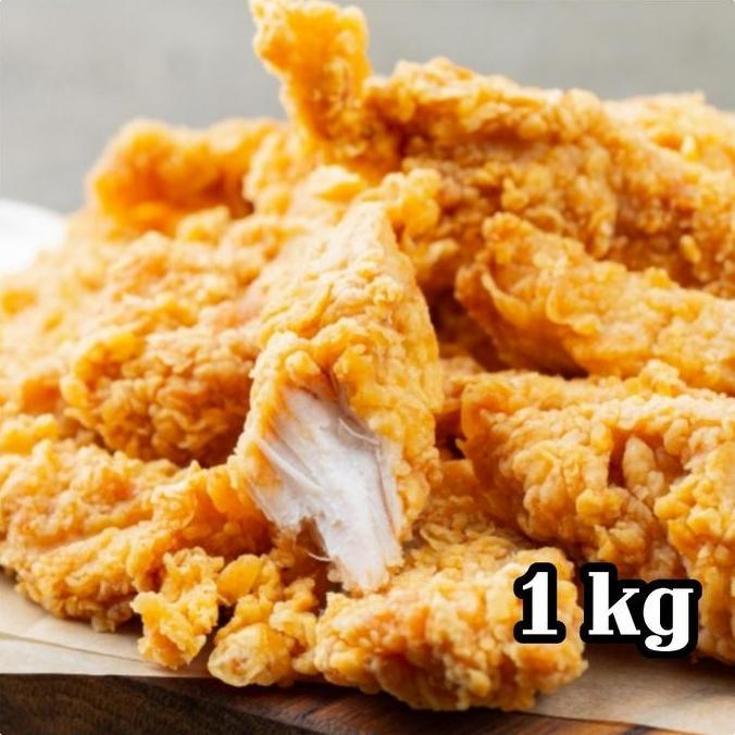 Enyama- Chicken Strip Premium | Chicken Crispy | Ayam Fillet Krispi 1Kg